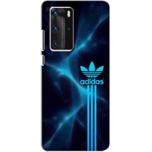 Чехлы Адидас для Huawei P40 Pro (AlphaPrint) (Синий Адидас)