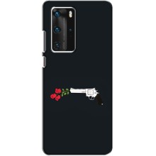 Чехлы (ART) Цветы на Huawei P40 Pro (VPrint) (Неожиданные цветы)