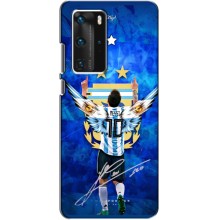 Чехлы для Huawei P40 Pro (Leo чемпион) (AlphaPrint) (Месси сборная)