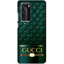 Чохли  GUCCI для Хуавей П40 Про (AlphaPrint) (Текстура Гуччі)