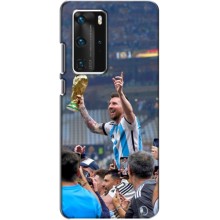 Чехлы Лео Месси Аргентина для Huawei P40 Pro (Месси король)