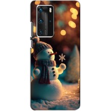 Чехлы на Новый Год Huawei P40 Pro – Снеговик праздничный