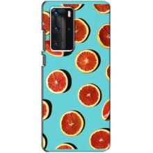 Чехлы с Фруктами для Huawei P40 Pro (VPrint) (Грейпфрут)