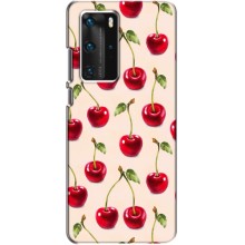 Чехлы с Фруктами для Huawei P40 Pro (VPrint) (Вишня)