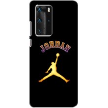 Чехлы для Huawei P40 Pro - с картинкой JORDAN (AlphaPrint) (Jordan Gold)