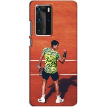 Чехлы с принтом Спортивная тематика для Huawei P40 Pro (Алькарас Теннисист)