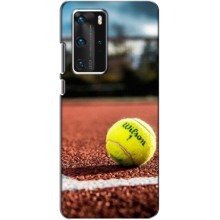 Чехлы с принтом Спортивная тематика для Huawei P40 Pro (Теннисный корт)