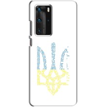 Чохли для Huawei P40 Pro Укр. Символіка (AlphaPrint) (Герб з букв)