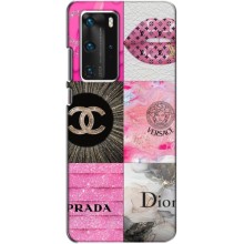 Чехол (Dior, Prada, YSL, Chanel) для Huawei P40 Pro (Модница)