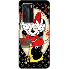 Чехол Disney Mouse Huawei P40 Pro (PREMIUMPrint) (Минни peace)