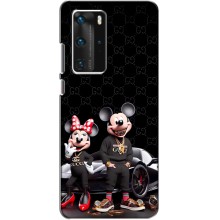 Чехол Disney Mouse Huawei P40 Pro (PREMIUMPrint) (Семья Маусов)