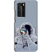 Чехол NASA для Huawei P40 Pro (AlphaPrint) (Космонавт фото)