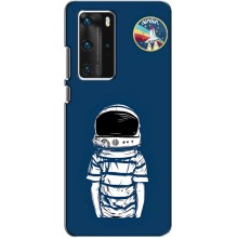Чехол NASA для Huawei P40 Pro (AlphaPrint) (Мальчик в шлеме)
