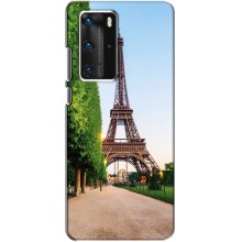 Чехол Эйфелева Башня для Huawei P40 Pro - (AlphaPrint) (Дорога в Париж)