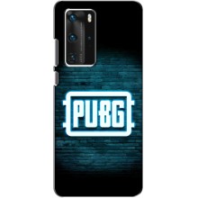 Чехол PUBG для Хуавей П40 Про (AlphaPrint) (Лого PUBG)