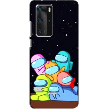 Чохли Амонг Ас для Huawei P40 Pro (AlphaPrint) (Скіни в космосі)