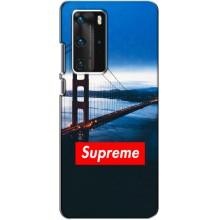Чехол для Huawei P40 Pro с картинкой Supreme (AlphaPrint)