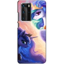 Чехол для Хуавей П40 Про - (Единорожки - Новинки) (AlphaPrint) (Единорожки)