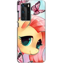 Чехол для Хуавей П40 Про - (Единорожки - Новинки) (AlphaPrint) (Племя единорогов)