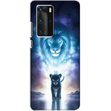 Чехол со Львом для Huawei P40 Pro (VPrint) (Маленький лев)
