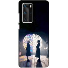 Чехлы Венсдей на Huawei P40 Pro Уэнсдей (AlphaPrint) (Уэнздей и Инид)