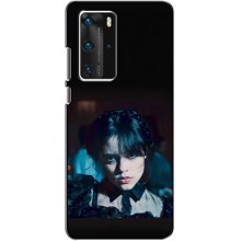 Чехлы Венсдей на Huawei P40 Pro Уэнсдей (AlphaPrint) (взгляд Уэнздей)