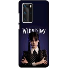 Чехлы Венсдей на Huawei P40 Pro Уэнсдей (AlphaPrint) (Wednesday)