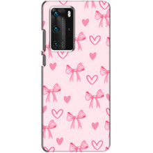 Чохол банти для Huawei P40 Pro – Бантики і сердечки