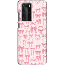 Чохол банти для Huawei P40 Pro – Фон бантики
