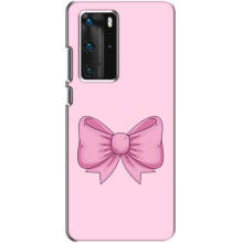 Чохол банти для Huawei P40 Pro – Рожевий бантик