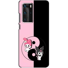 Чехол с кроликом Куроми на Huawei P40 Pro (Куроми Инь Янь)