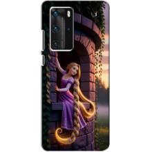 Чехол Рапунцель для Huawei P40 Pro (Рапунцель на башне)