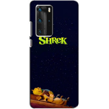 Чехол с мультфильмом Шрек на Huawei P40 Pro – Шрек лого