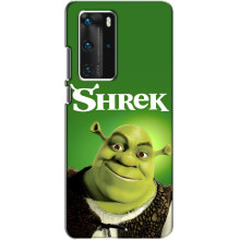 Чехол с мультфильмом Шрек на Huawei P40 Pro – Шрек