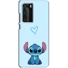 Чохол з малюнком Стіч для Huawei P40 Pro – Блакитний Стіч
