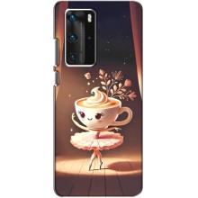 Чехол с мемом Тралалело тралала на Huawei P40 Pro (Балерина капучина)
