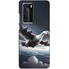 Чехол с мемом Тралалело тралала на Huawei P40 Pro (Бомбардини гусини)