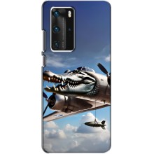 Чехол с мемом Тралалело тралала на Huawei P40 Pro (Бомбардиро крокодило)
