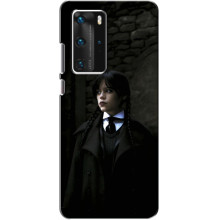 Чехол с дизайном Венздей 2 на Huawei P40 Pro – Уэнсдей в костюме