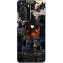 Чехол как приручить дракона на Huawei P40 Pro – Дракон коллаж