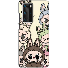 Чехол с Лабубу на Huawei P40 Pro (Коллаж Лабубу)