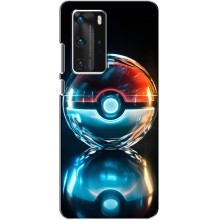 Чехол с Пикачу на Huawei P40 Pro (Мяч Пикачу)