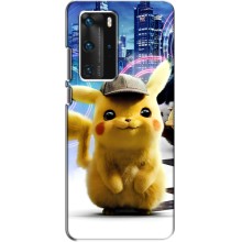 Чехол с Пикачу на Huawei P40 Pro (Пикачу в городе)