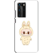 Чохол з принтом Лабубу для Huawei P40 Pro – Бежевий Лабубу