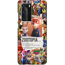 Чехол Зоотрополіс на Huawei P40 Pro – Коллаж Зоо