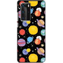 Космические Чехлы для Хуавей П40 Про (VPrint) (Рисованные планеты)