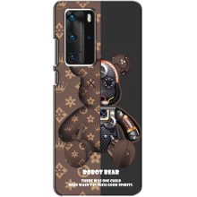 Круті Чохли Луі Віттон для Huawei P40 Pro (AlphaPrint) (Ведмідь Луі Вітон)