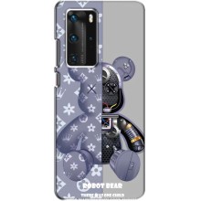 Круті Чохли Луі Віттон для Huawei P40 Pro (AlphaPrint) (Робот Медведик)