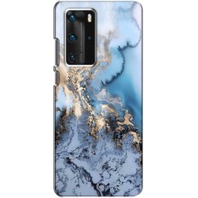 Мраморный чехол на Huawei P40 Pro (VPrint) (Нежный мрамор)
