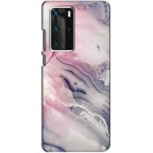 Мраморный чехол на Huawei P40 Pro (VPrint) (Пурпурный Мрамор)